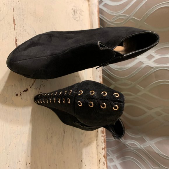 Shoemint Ankle Suede Wedge Platform Boots Size 6 - Picture 4 of 5